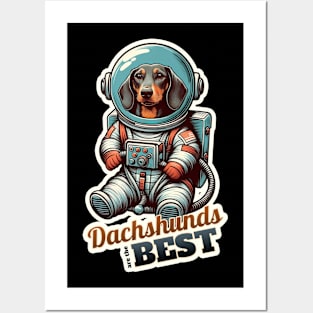 Astronaut Dachshund Posters and Art